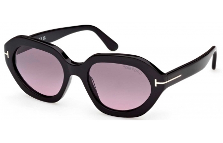 Gafas de Sol - Tom Ford - FT1341 MERYL-02 - 01B  SHINY BLACK // SMOKE GRADIENT