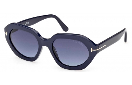 Gafas de Sol - Tom Ford - FT1341 MERYL-02 - 90W  SHINY BLUE // BLUE GRADIENT