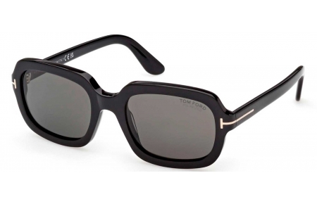 Gafas de Sol - Tom Ford - FT1342 LANA-02 - 01D  SHINY BLACK // SMOKE POLARIZED
