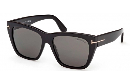 Gafas de Sol - Tom Ford - FT1343 FLYNN-02 - 01D  SHINY BLACK // SMOKE POLARIZED