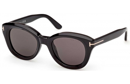 Gafas de Sol - Tom Ford - FT1344 NIKA-02 - 01A  SHINY BLACK // SMOKE