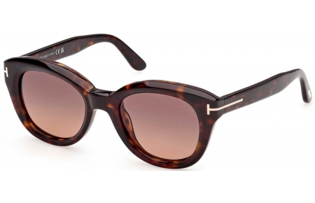 Gafas de Sol - Tom Ford - FT1344 NIKA-02 - 52T  DARK HAVANA // BURGUNDY GRADIENT