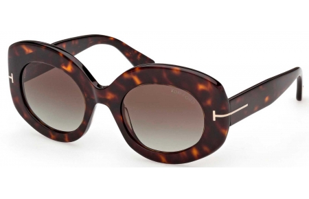Gafas de Sol - Tom Ford - FT1346 CLAUDETTE-02 - 52B DARK HAVANA // SMOKE GRADIENT