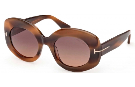 Gafas de Sol - Tom Ford - FT1346 CLAUDETTE-02 - 55T HAVANA // BURGUNDY GRADIENT