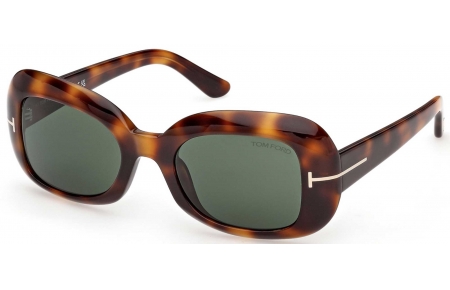 Gafas de Sol - Tom Ford - FT1347 PALOMA-02 - 53N  DARK HAVANA // GREEN