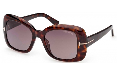 Gafas de Sol - Tom Ford - FT1348 SANDRA-02 - 52K  DARK HAVANA // ROVIEX GRADIENT