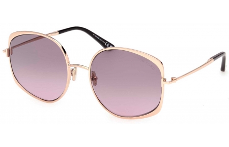Gafas de Sol - Tom Ford - FT1349 ABBEY-02 - 28B  SHINY ROSE GOLD // SMOKE GRADIENT