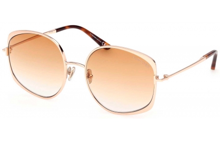 Gafas de Sol - Tom Ford - FT1349 ABBEY-02 - 28F  SHINY ROSE GOLD // BROWN GRADIENT