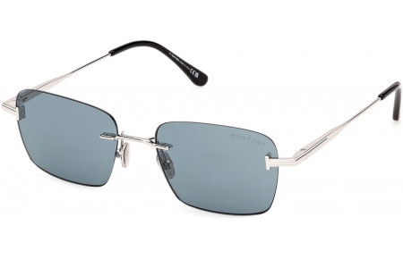 Gafas de Sol - Tom Ford - FT1354 JAKE-02 - 16V  SHINY PALLADIUM // BLUE