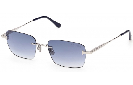 Gafas de Sol - Tom Ford - FT1354 JAKE-02 - 16W SHINY PALLADIUM // BLUE GRADIENT