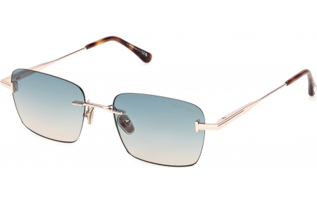 Gafas de Sol - Tom Ford - FT1354 JAKE-02 - 28P  SHINY ROSE GOLD // GREEN GRADIENT