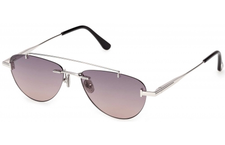 Gafas de Sol - Tom Ford - FT1355 ETHAN-02 - 16B  SHINY PALLADIUM // GREY GRADIENT