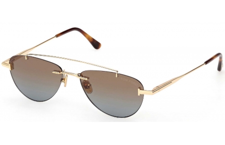 Gafas de Sol - Tom Ford - FT1356 ASTOR-02 - 30F SHINY GOLD // BROWN GRADIENT