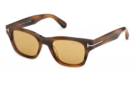 Gafas de Sol - Tom Ford - FT1357 CALEB-02 - 55E  STRIPED BROWN // LIGHT BROWN
