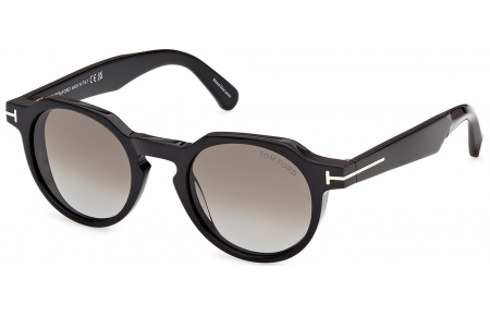 Gafas de Sol - Tom Ford - FT1358 THOMAS-02 - 01K  SHINY BLACK // ROVIEX GRADIENT