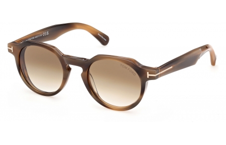 Gafas de Sol - Tom Ford - FT1358 THOMAS-02 - 55F  STRIPED BROWN // BROWN GRADIENT