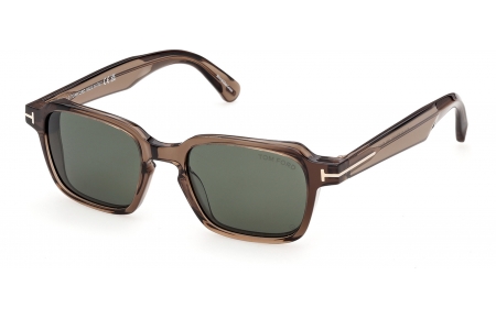 Gafas de Sol - Tom Ford - FT1359 EZRA-02 - 45N  SHINY BROWN // GREEN
