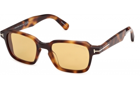 Gafas de Sol - Tom Ford - FT1359 EZRA-02 - 53E  HAVANA HONEY // LIGHT BROWN