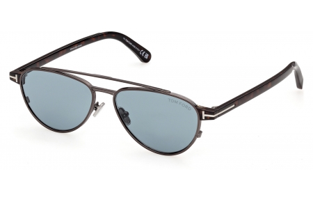 Gafas de Sol - Tom Ford - FT1361 ANTHONY-02 - 08V  SHINY BRONZE // BLUE