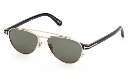 Gafas de Sol - Tom Ford - FT1361 ANTHONY-02 - 28N  SHINY ROSE GOLD // GREEN