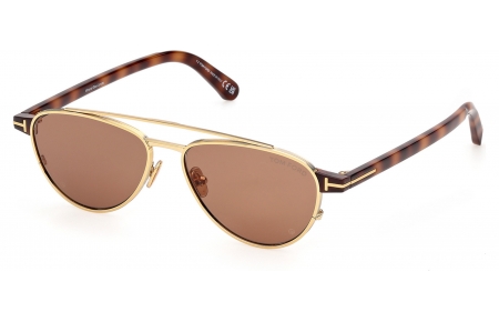 Gafas de Sol - Tom Ford - FT1361 ANTHONY-02 - 30E  SHINY GOLD // BROWN