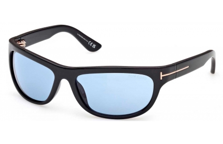 Gafas de Sol - Tom Ford - FT1363 ANDERS-02 - 01V  SHINY BLACK // AZURE