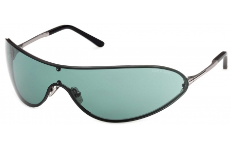 Gafas de Sol - Tom Ford - FT1396 BRADY-02 - 12N  DARK RUTHENIUM // GREEN
