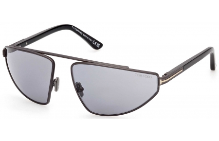 Gafas de Sol - Tom Ford - FT1399 PARKER-02 - 13A  MATTE DARK RUTHENIUM // GREY