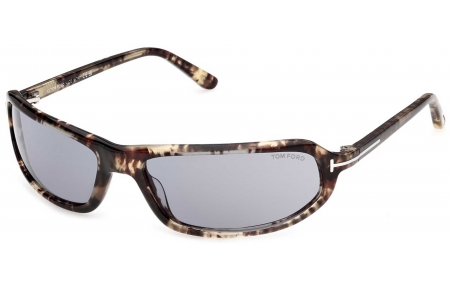 Gafas de Sol - Tom Ford - FT1400 ADDISON-02 - 56A  HAVANA IVORY // GREY