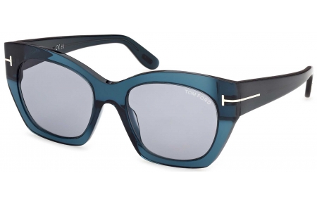 Gafas de Sol - Tom Ford - FT1422 JONI-02 - 87A  SHINY TURQUOISE // GREY