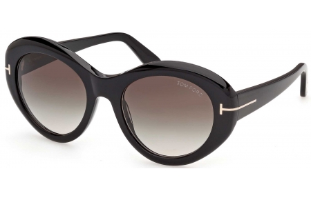 Gafas de Sol - Tom Ford - FT1423 ELODIE-02 - 01B  SHINY BLACK // GREY GRADIENT