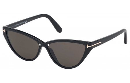 Gafas de Sol - Tom Ford - FT0740 CHARLIE-02 - 01A  SHINY BLACK // GREY