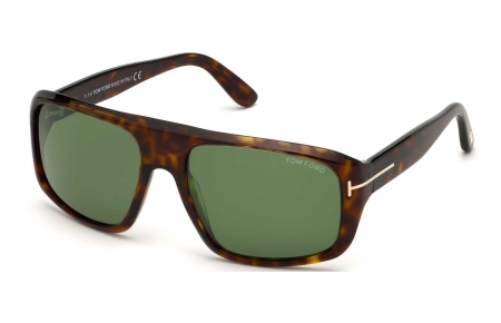 Gafas de Sol - Tom Ford - FT0754 DUKE - 52N  DARK HAVANA // GREEN