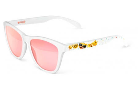 Gafas Junior - Emoji Kids - FUNNY FACES - SUNKID-6420 WHITE // PINK GOLD MIRROR POLARIZED