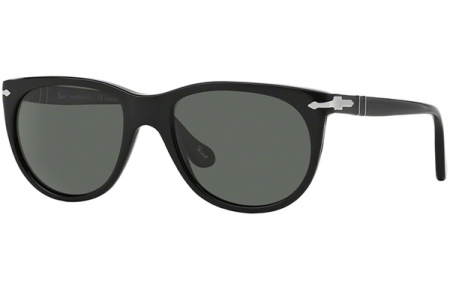 Sunglasses - Persol - PO3097S - 95/58  BLACK // GREEN POLARIZED