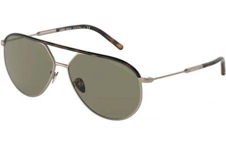 Sunglasses - Giorgio Armani - AR6120J - 30022A MATTE PALE GOLD HAVANA // GREEN