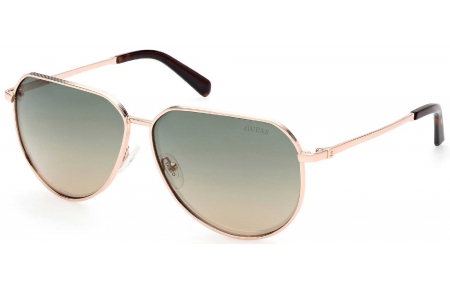 Gafas de Sol - Guess - GU00089 - 28Q  GOLD // GREEN GRADIENT MIRROR