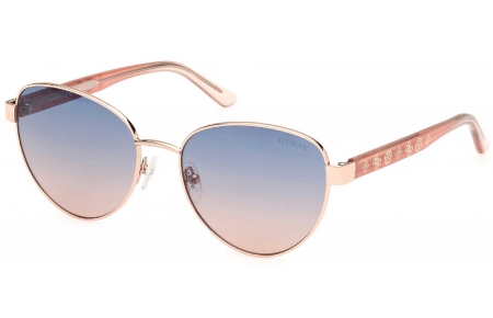 Gafas de Sol - Guess - GU00101 - 28W  SHINY ROSE GOLD // BLUE GRADIENT