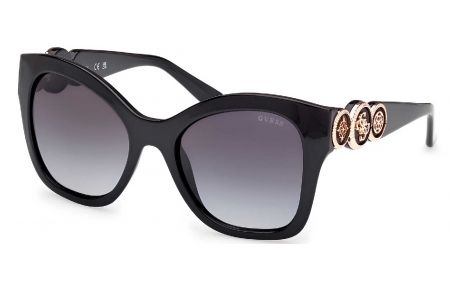 Gafas de Sol - Guess - GU00197 - 01B  SHINY BLACK // GREY GRADIENT