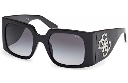 Gafas de Sol - Guess - GU00201-H - 01B  SHINY BLACK // GREY GRADIENT