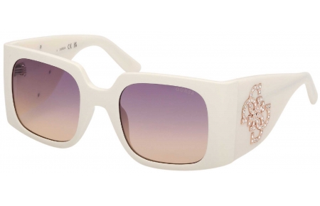 Gafas de Sol - Guess - GU00201-H - 21Z  SHINY WHITE // VIOLET GRADIENT