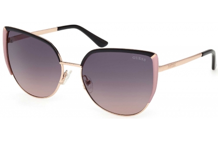 Gafas de Sol - Guess - GU00217 - 05B  SHINY ROSE GOLD BLACK // SMOKED GRADIENT