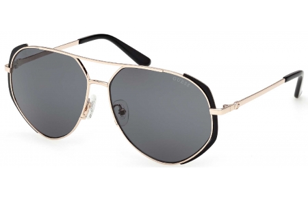 Gafas de Sol - Guess - GU00219 - 02A  MATTE BLACK GOLD // SMOKED