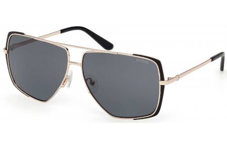 Gafas de Sol - Guess - GU00220 - 02A  MATTE BLACK GOLD // SMOKED