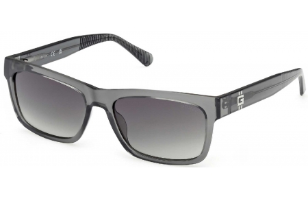 Gafas de Sol - Guess - GU00221 - 20B  SHINY GREY // SMOKED GRADIENT
