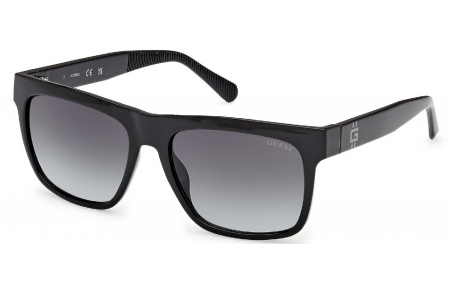 Gafas de Sol - Guess - GU00222 - 01B  SHINY BLACK // SMOKED GRADIENT