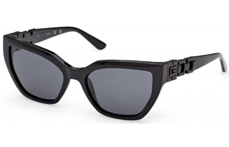 Gafas de Sol - Guess - GU00264 - 01D  SHINY BLACK // GREY POLARIZED