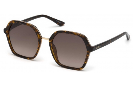 Gafas de Sol - Guess - GU7557 - 52F  DARK HAVANA // BROWN GRADIENT