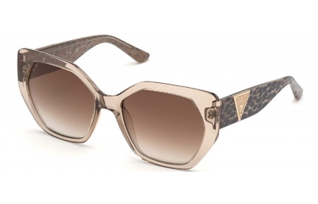 Gafas de Sol - Guess - GU7741 - 57G  SHINY BEIGE // BROWN GRADIENT MIRROR