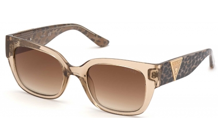 Gafas de Sol - Guess - GU7742 - 57G  SHINY BEIGE // BROWN GRADIENT MIRROR